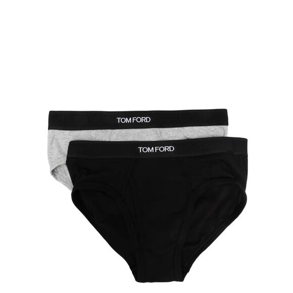 Tom Ford Men Set Of 2 Logo-Waistband Cotton Briefs